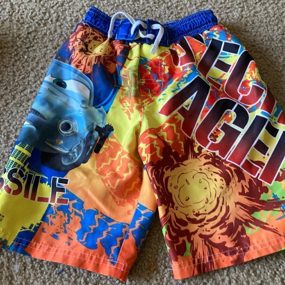 Boys Disney Cars Swim Trunks